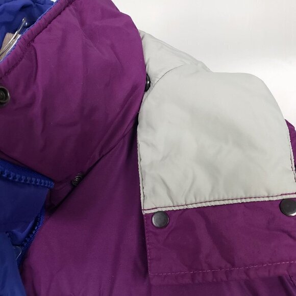 LL Bean Penobscot Parka Thinsulate Vintage Purple Winter Removable Hood Womens L - Picture 3 of 12